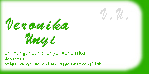 veronika unyi business card